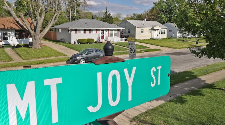 Mount Joy Street in Springfield. BILL LACKEY/STAFF