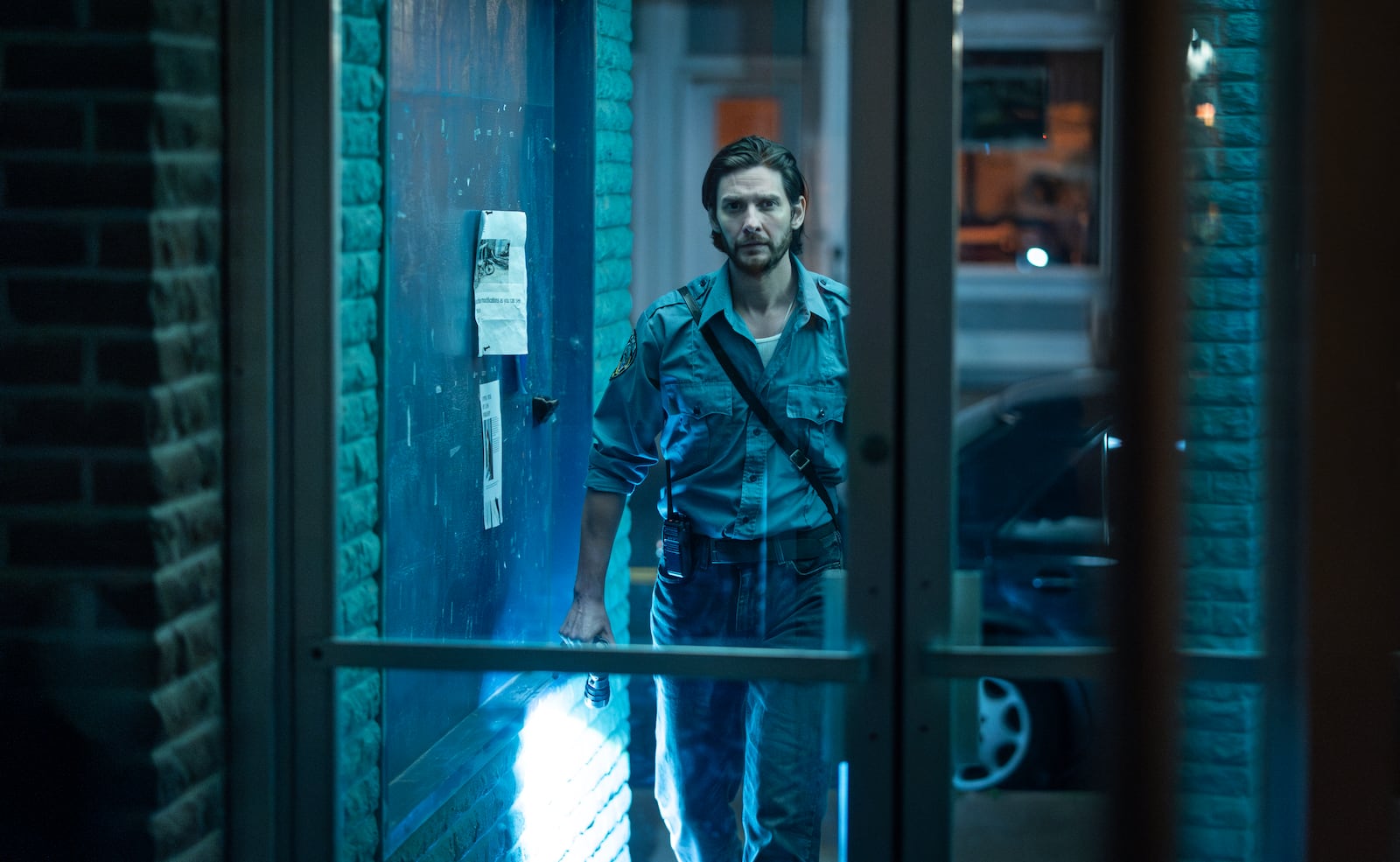 This image released by MGM+ shows Ben Barnes in a scene from "The Institute." (Chris Reardon/MGM+ via AP)