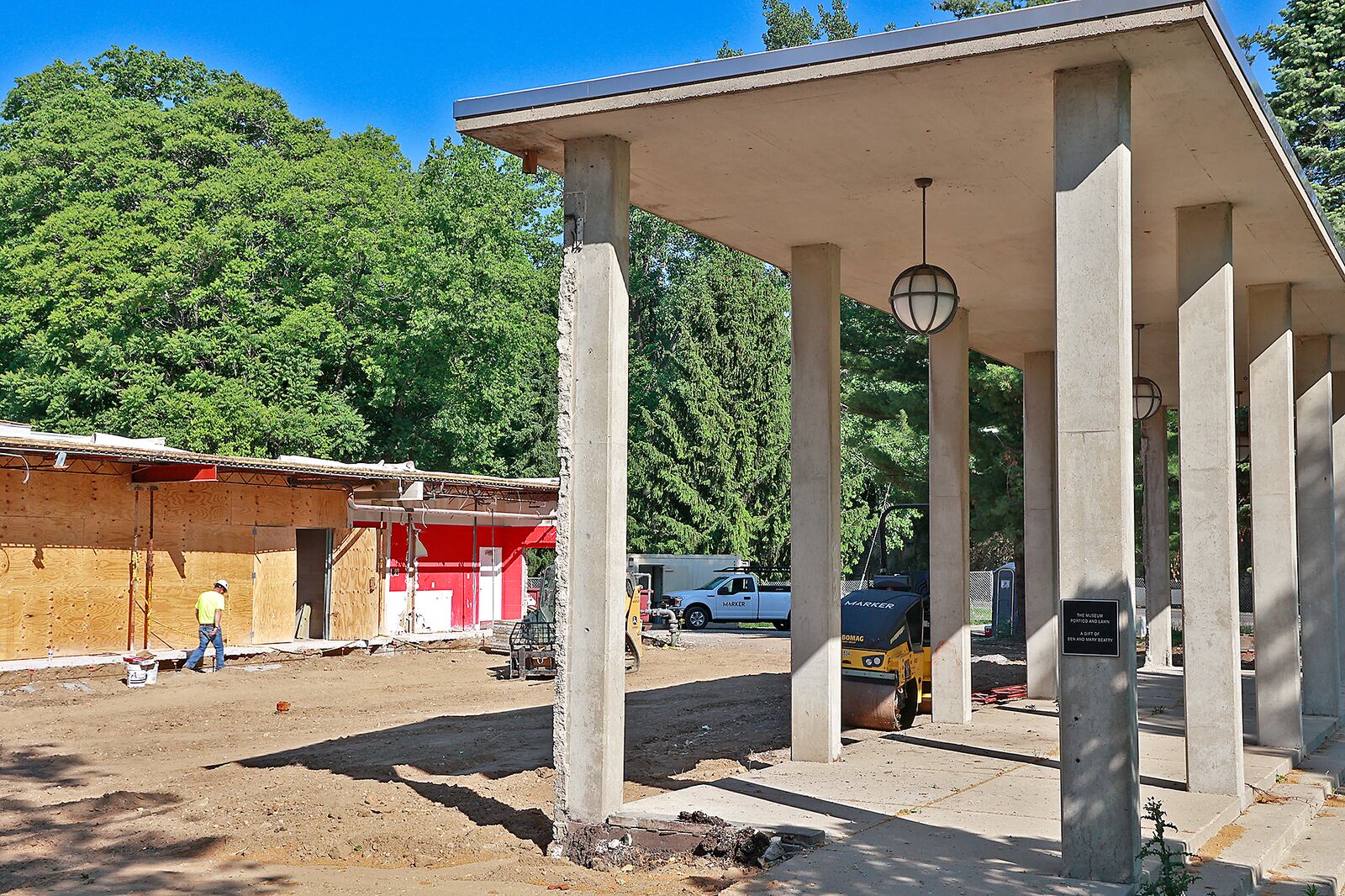 Construction continues on the renovation project at the Springfield Museum of Art. The $7 million renovation of the museum's north wing by Marker Inc. is projected to be completed at the end of 2023. BILL LACKEY/STAFF