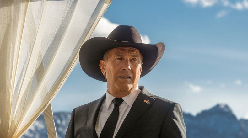 This image released by Paramount Network shows Kevin Costner in a scene from "Yellowstone." (Paramount Network via AP)