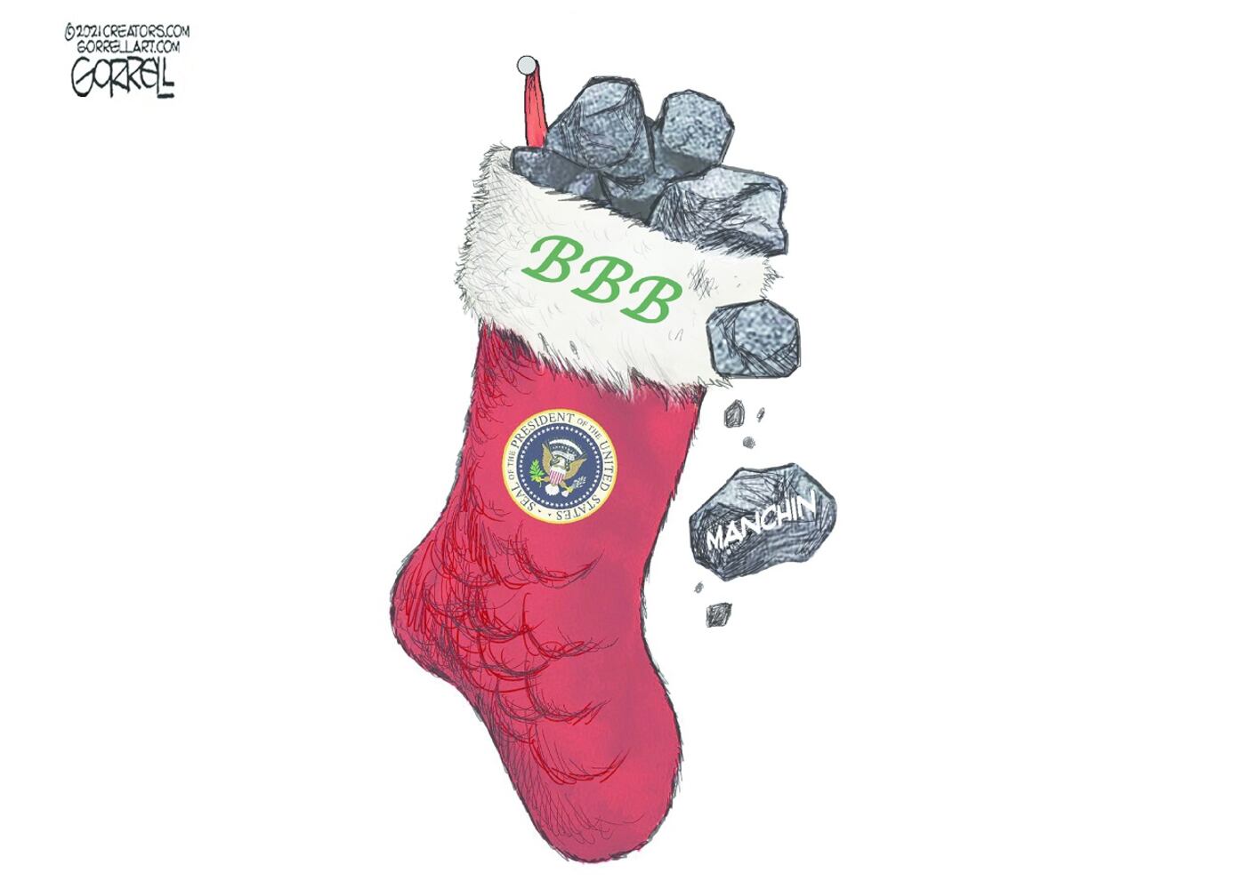 WEEK IN CARTOONS: Omicron Christmas, Joe Manchin and more