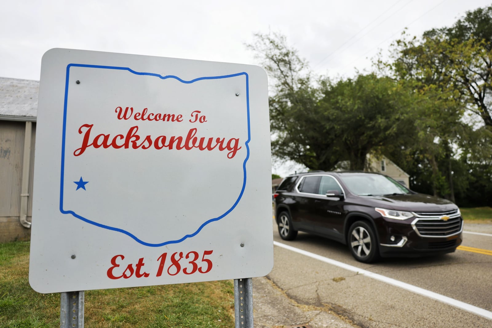 The Village of Jacksonburg is at the intersection of Jacksonburg Road and Oxford Middletown Road in Wayne Township in Butler County. NICK GRAHAM/STAFF
