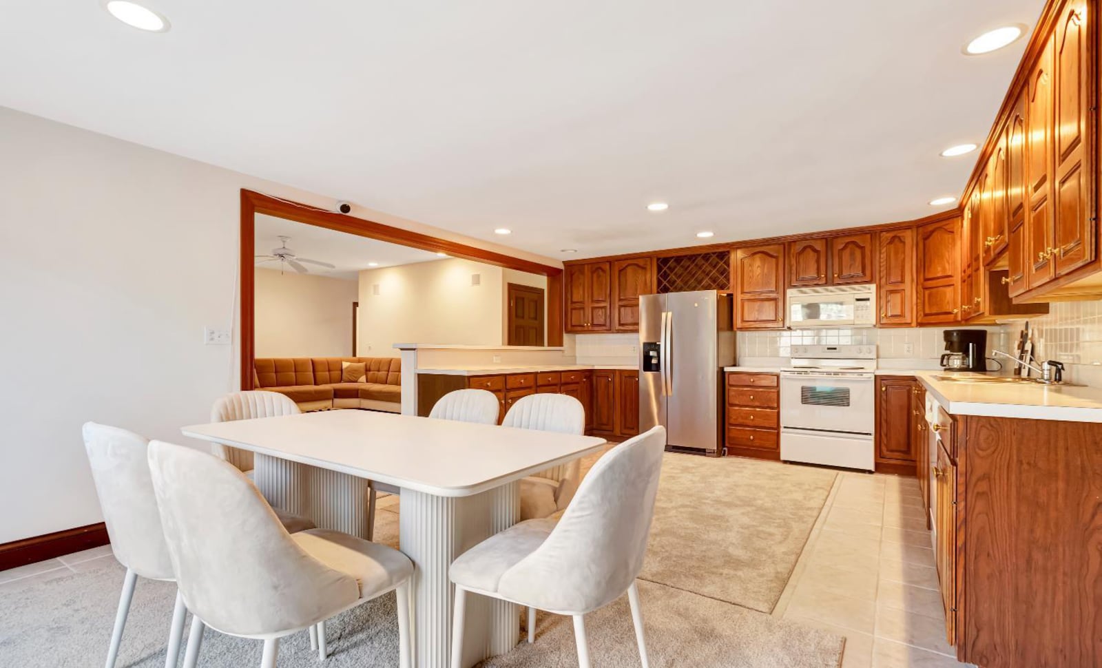 The finished walk out basement has a full second kitchen and dining area with all appliances and a bar area. CONTRIBUTED