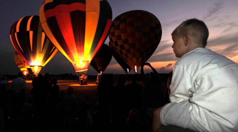 The fourth-annual Balloon Fest - A Hot Air Affair begins at Historic Grimes Field Airport at 5 p.m. both Friday and Saturday.