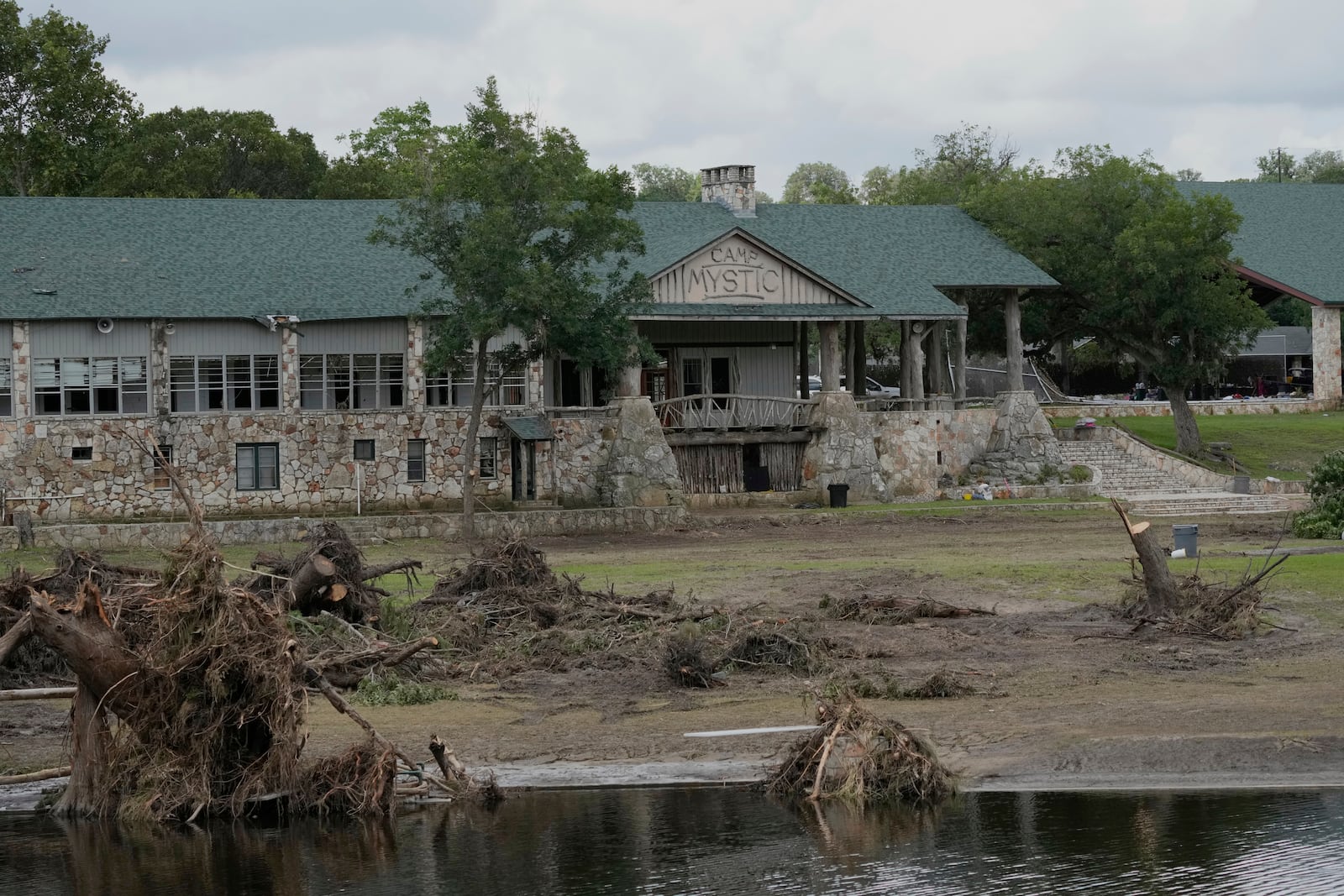 Camp Mystic is shown in Hunt, Texas on Wednesday, July 9, 2025. (AP Photo/Ashley Landis)