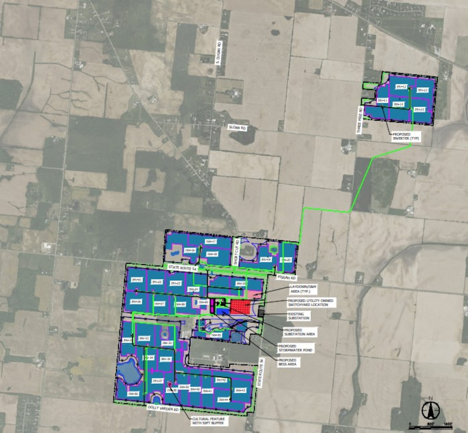 RWE Clean Energy proposed the Hillclimber Solar & Storage project in Urbana Twp., which is a 116.5 megawatt solar farm paired with a 40 megawatt battery energy storage system. CONTRIBUTED