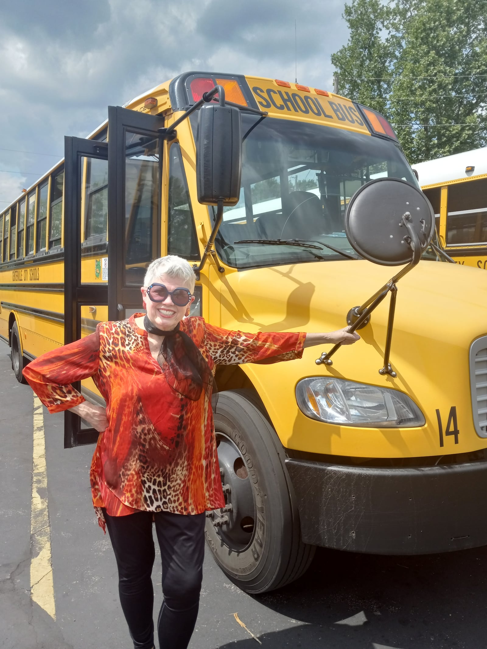 Pam McGinnis got a kick out of telling stories to the kids on  her bus when she drove a school bus in Centerville. SUBMITTED