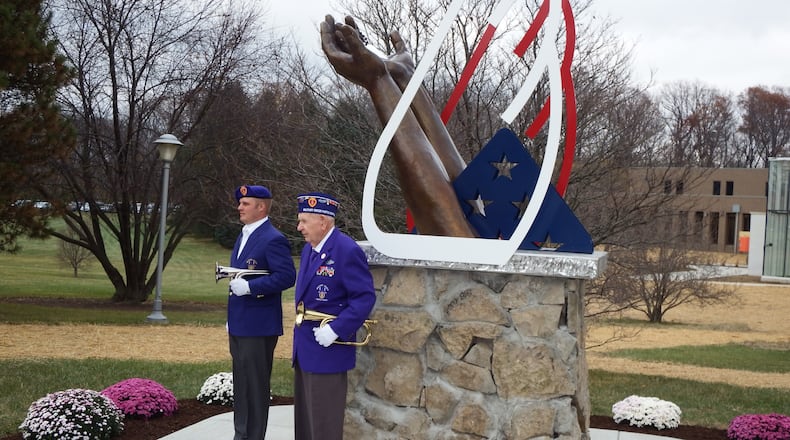 The Veteran’s Memorial on the Clark State Springfield Campus. CONTRIBUTED