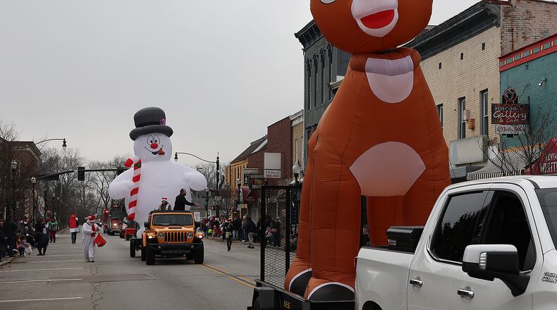 The annual New Carlisle Christmas Parade Saturday. BILL LACKEY/STAFF