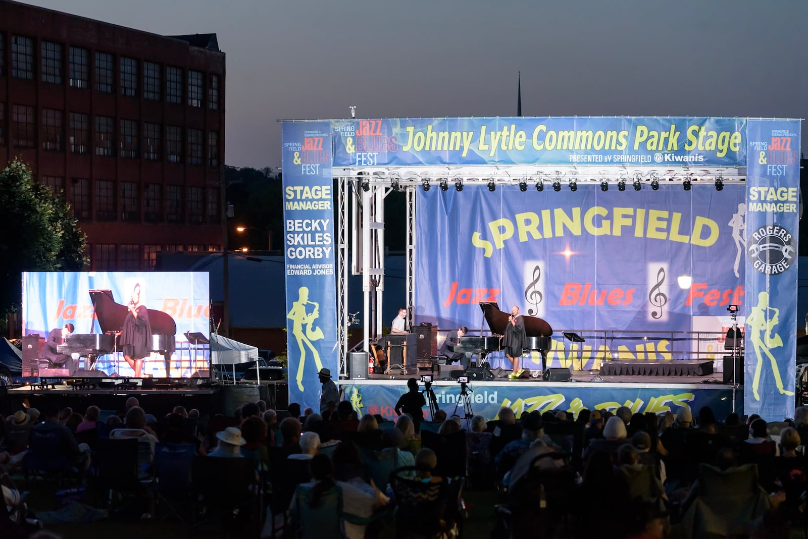 Cécile McLorin Salvant, an award-winning French-American vocalist, performing at the Johnny Lytle Commons Park Stage during the fourth annual Springfield Jazz and Blues Fest held on Aug. 8-9, 2025. TOM GILLIAM / CONTRIBUTING PHOTOGRAPHER