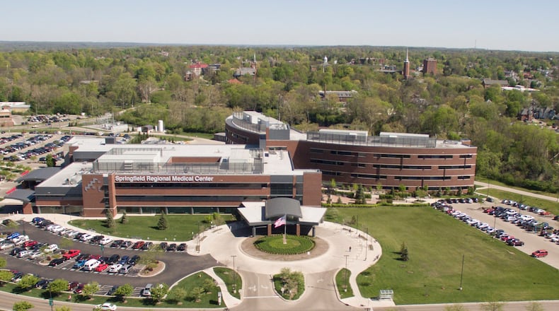 An aerial view of Springfield Regional Medical Center. TY GREENLEES / STAFF