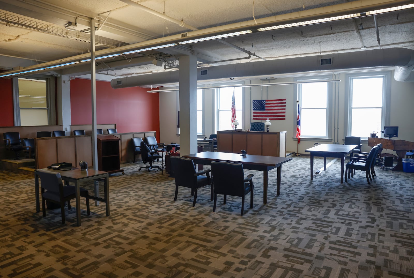 A courtroom in the Clark County Pleas Court on Friday, May 16, 2025, in the Bushnell Building. JOSEPH COOKE/STAFF