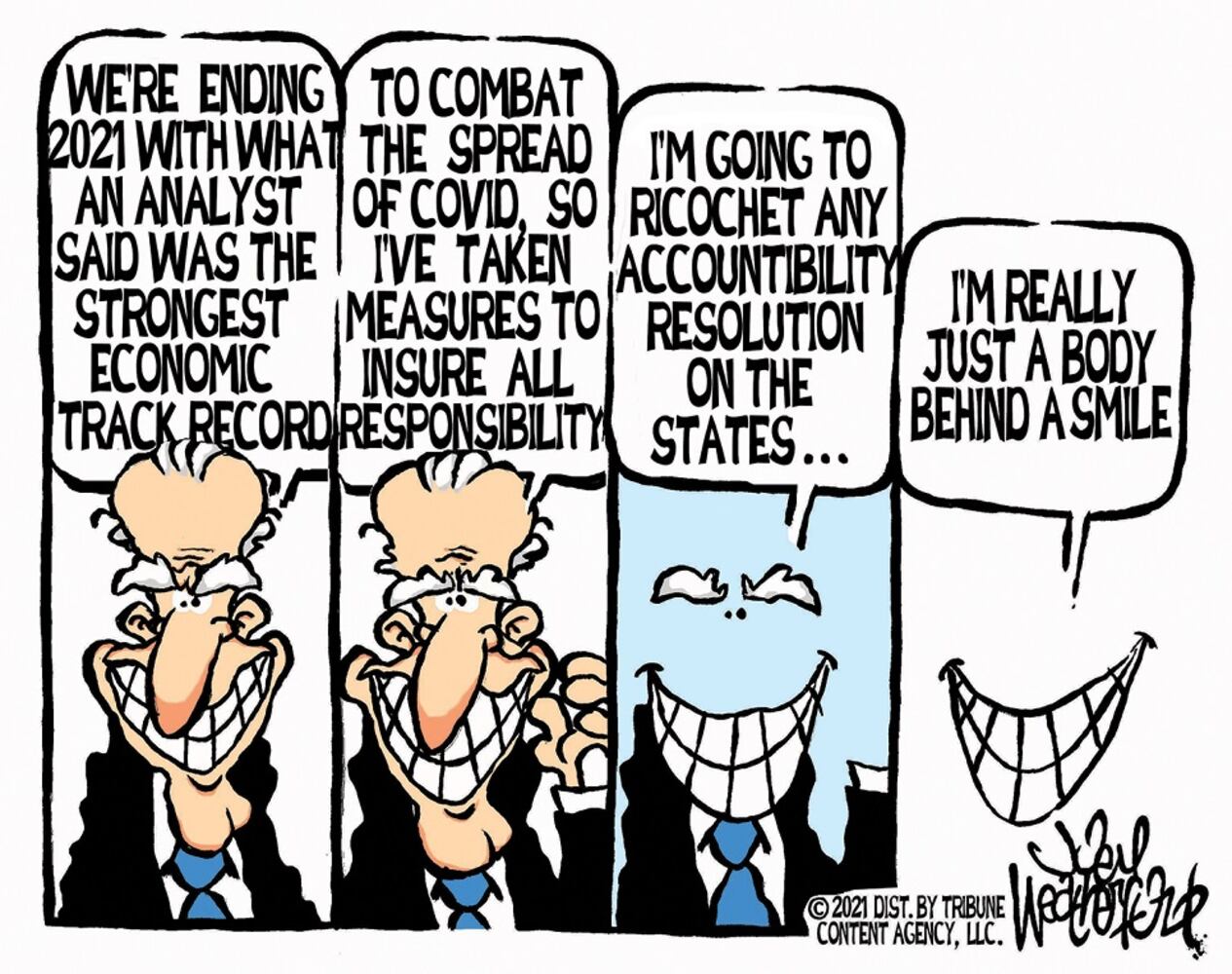 WEEK IN CARTOONS: Bidding goodbye to 2021, Betty White and more