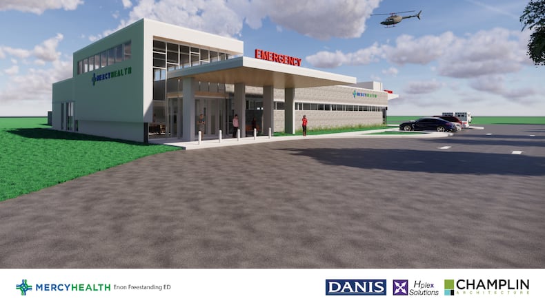 Mercy Health-Springfield announced a $14 million project that will include building a freestanding emergency department in Enon scheduled to open late next year.