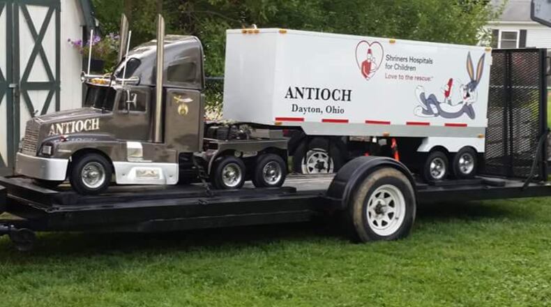 Police have already recovered a trailer used to transport the little semi-truck cab and its little trailer, but the cab and little trailer have not been found, said Riverside Police Department Chief Frank Robinson. RIVERSIDE POLICE / CONTRIBUTED