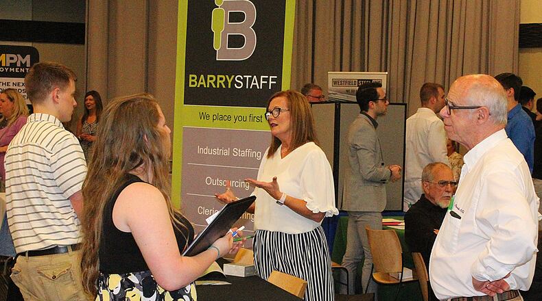 The eighth annual Ohio Means Jobs and Clark County job Fair was held in May. JEFF GUERINI/STAFF