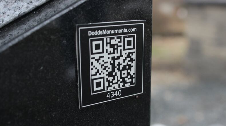 These QR codes are placed on the monuments so that Veterans, their families, and friends can find resources and network with fellow veterans. Michael Tyler II/Staff