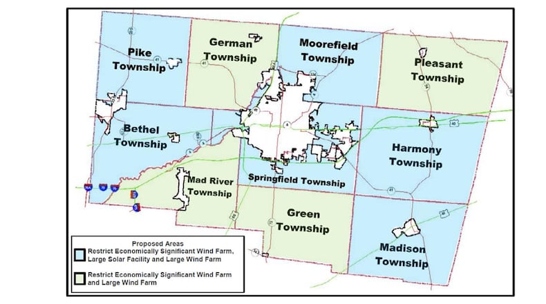 The proposed restrictions for large wind and solar facilities in unincorporated areas in the county failed this week. Image provided by Clark County government.