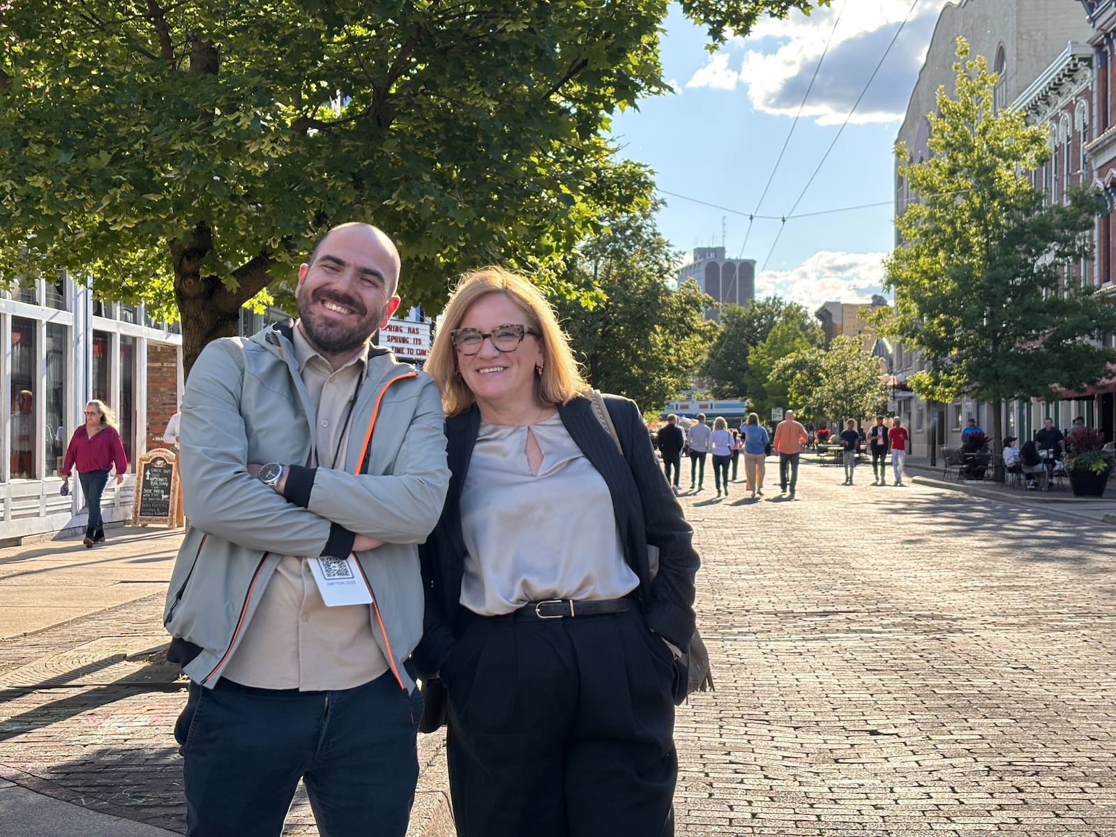 Denis Dzidic, Executive Director of Balkan Investigative Reporting Network (BIRN) Bosnia and Herzegovina, and Leila Bicakcic, Director of the Center for Investigative Reporting Bosnia and Herzegovina, talked about their visit to Dayton and what Dayton means to their homeland.