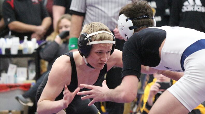 Shawnee senior Kaleb Ream, who finished second at the Eaton Invitational on Saturday, is gearing for another run at the individual state wrestling championships. Greg Billing / Contributed