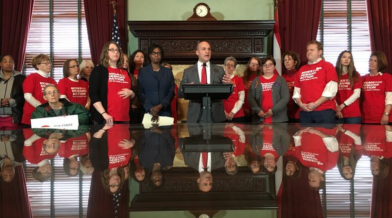 State Sens. Joe Schiavoni, D-Boardman, and Sandra Williams, D-Cleveland, introduced legislation that would allow police and family members to seize weapons from someone who appears to be a danger to themselves or others.