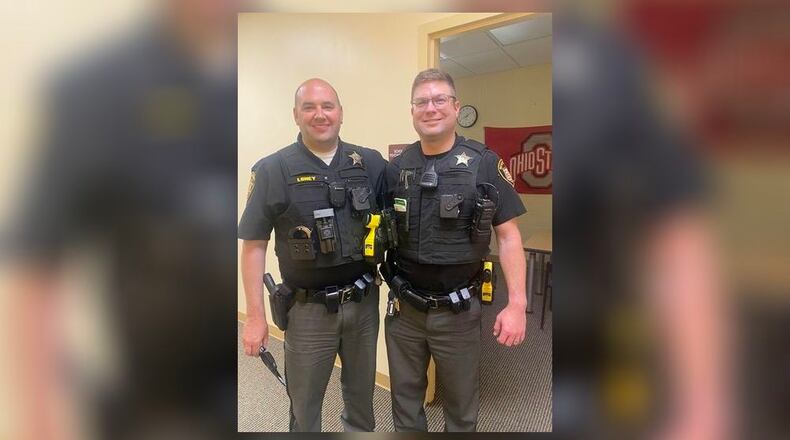 Tecumseh Local School Resource Officer Deputy John Loney (left) and Deputy Nick Dillon (right).