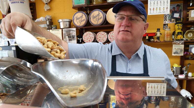 Matt Luther, the owner of The Peanut Shoppe in Springfield. BILL LACKEY/STAFF