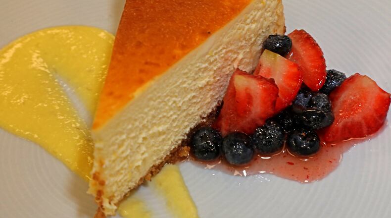 Fresh made cheesecake at the Jaguar Room. BILL LACKEY/STAFF