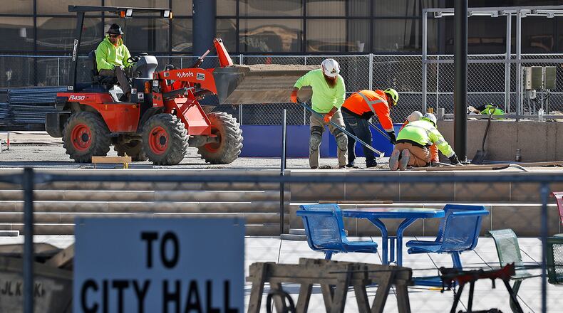 Springfield City Commission this month approved a 30-year Tax Increment Finance district that will help fund economic development in the downtown area. Those could include future streetscapes and road improvements, for example. BILL LACKEY/STAFF