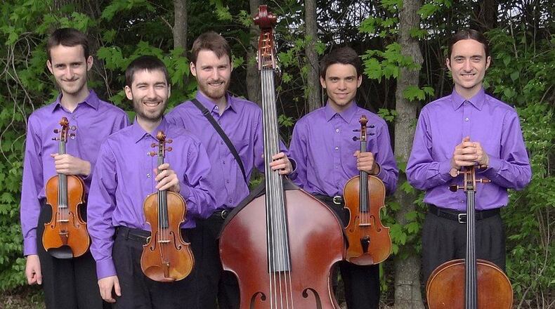 The Full Sound Chamber Group consists of five Loritsch brothers of Bellefontaine who form a string quintet of two violins, a viola, cello and double-bass. They have performed in the central Ohio area since 2010. Shalem Loritsch and Chesed Loritsch play violin, Chayah Loritsch the viola, Racham Loritsch the cello and Tsidqah Loritsch the double-bass/piano. CONTRIBUTED