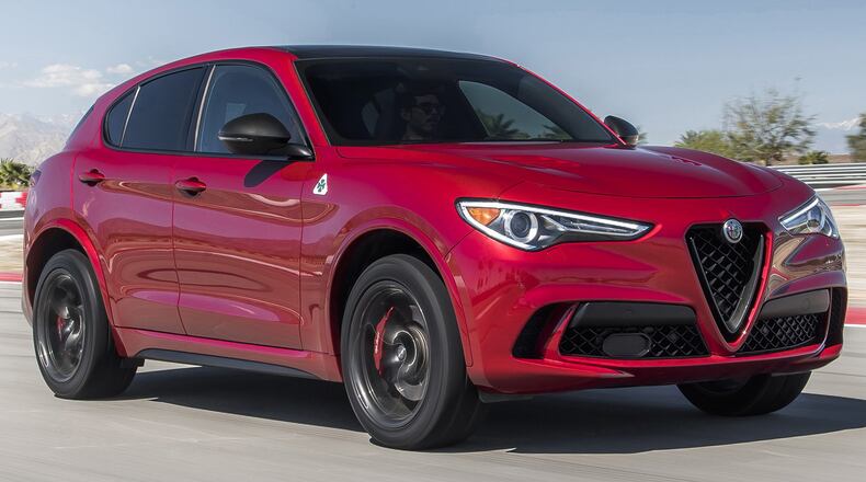 Born from one of the world’s greatest driving roads — the Stelvio Pass — the 2019 Alfa Romeo Stelvio Quadrifoglio holds the Nurburgring record for the fastest production SUV with a lap time of 7 minutes and 51.7 seconds. FCA photo