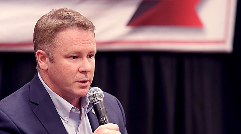 Congressman Warren Davidson, R-Troy, will be in Butler County this week, speaking at a number of events. STAFF FILE PHOTO