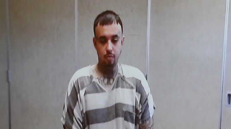 Juan Luis Reyes Jr. is arraigned in Clark County Municipal Court Tuesday. BILL LACKEY/STAFF