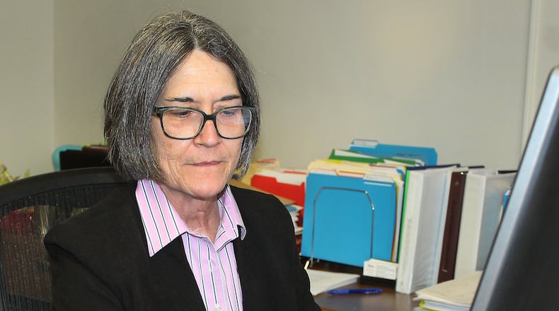 Clark County Jobs and Family Services Director, Virginia Martycz is reaching out to public assistance applicants that visit the agency in the month of May to promote Fraud Awareness and encourage proper reporting. JEFF GUERINI/STAFF