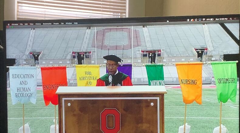 Ayush Peddireddi is a recent graduate of The Ohio State University with degrees in English literature and biomedical science. He was awarded a Fulbright Scholarship to Vietnam this year, which he plans to pursue before entering medical school. He attended his college graduation virtually due to the coronavirus pandemic.