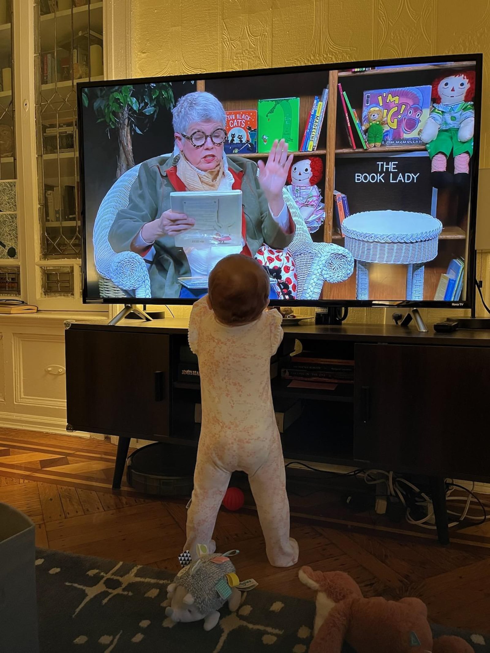 "Here's a shot of my granddaughter watching "The Book Lady" in Brooklyn NY.," said Pam McGinnis. CONTRIBUTED