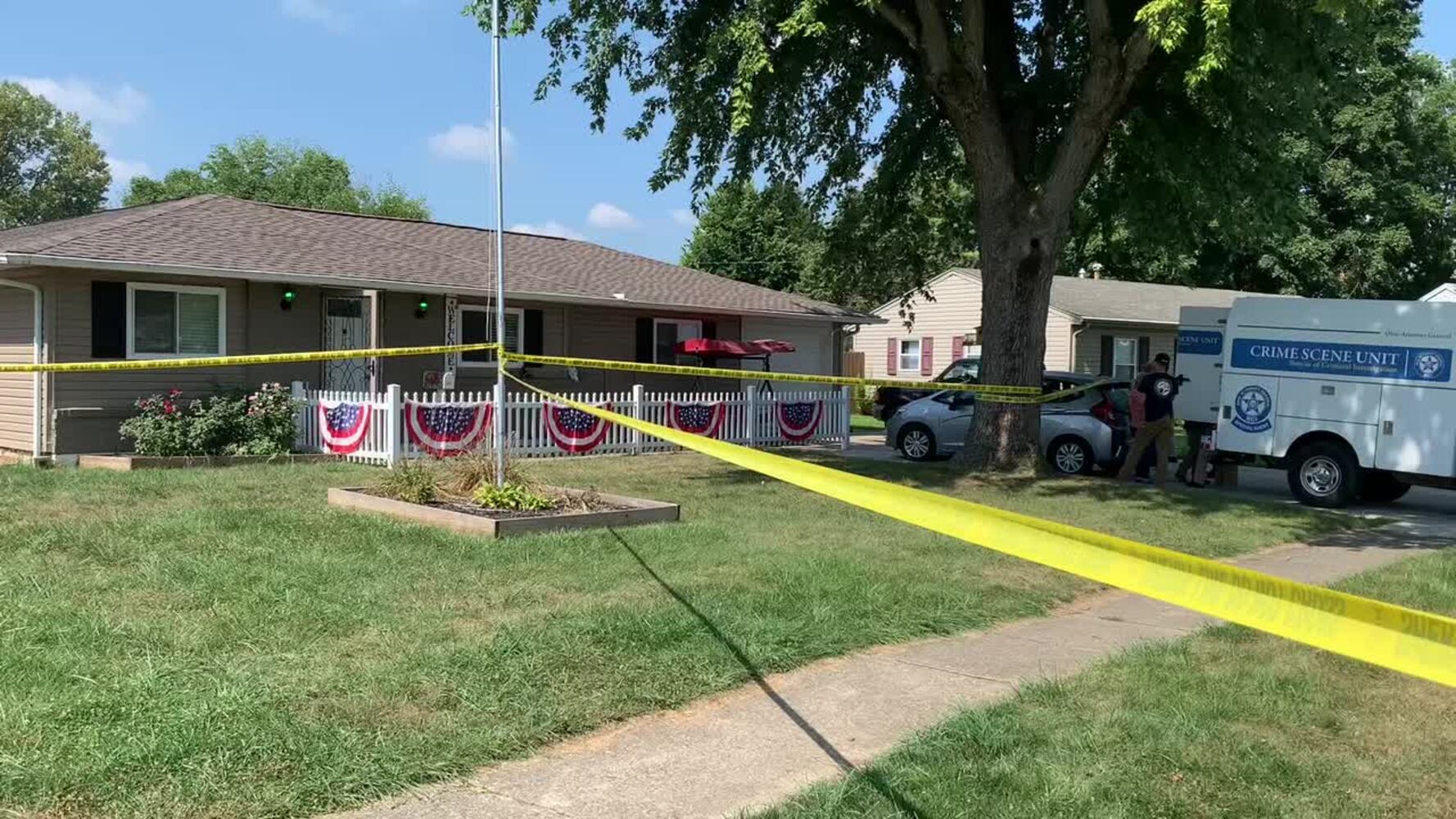 Homicide scene in Park Layne