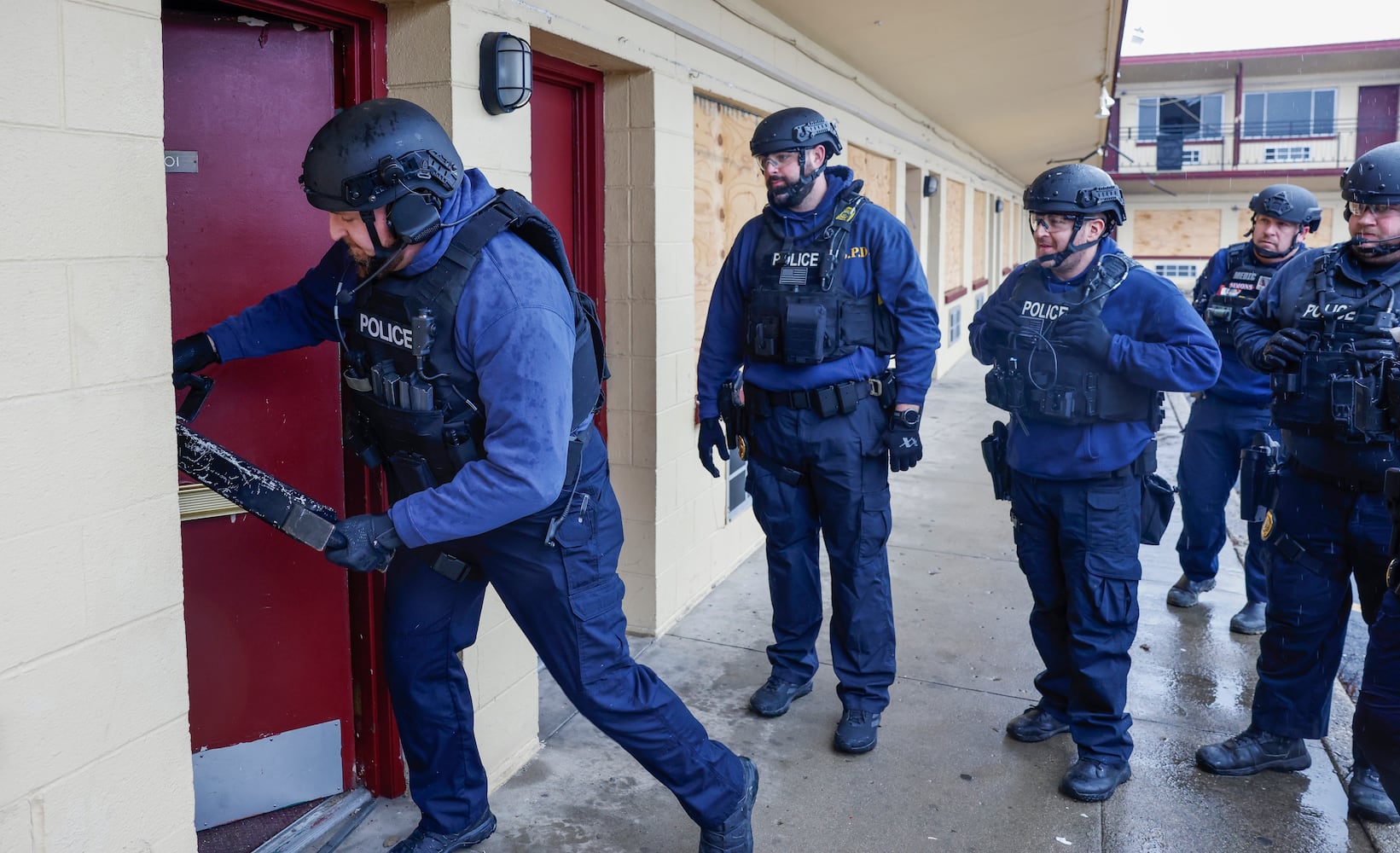 Police training at Executive Inn