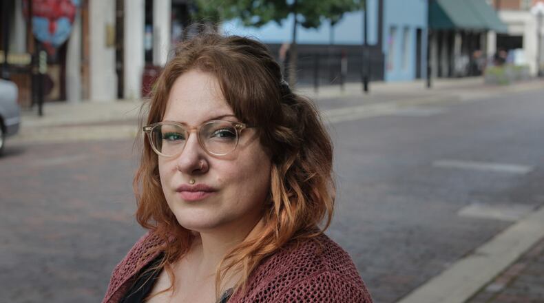 Blind Bob's bartender, Alayna Young was shot during the mass shooting in the Oregon District last year. Young was denied state aid meant for crime victims.