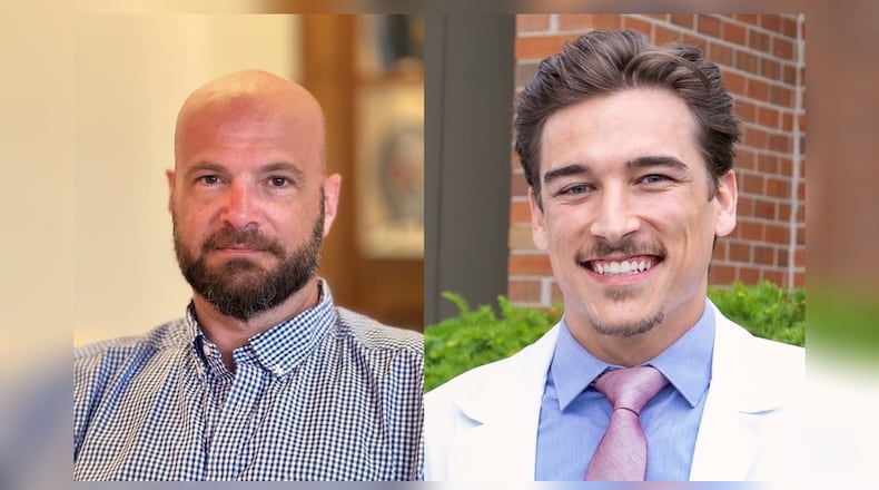 Steven Tornik (left) and Kaleb Deam (right) are running for Champaign County Coroner in the November election. Tornik won the Republican primary in March and will run against independent candidate Deam. Whoever wins will replace current coroner Joshua Richards.