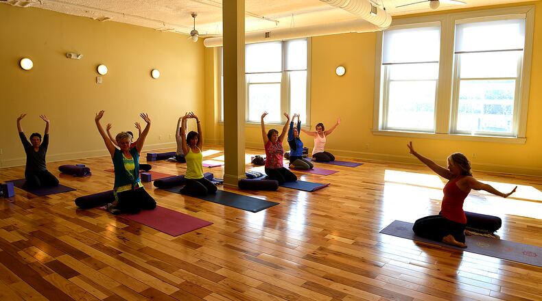 Springfield International Yoga Day Celebration is scheduled for Sunday morning on Springfield City Plaza. The event is free. Bill Lackey/Staff