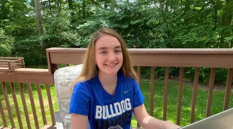 Yellow Springs High School senior Kayla Ross has designed dozens of locally-themed face masks as a part of her senior project. CONTRIBUTED