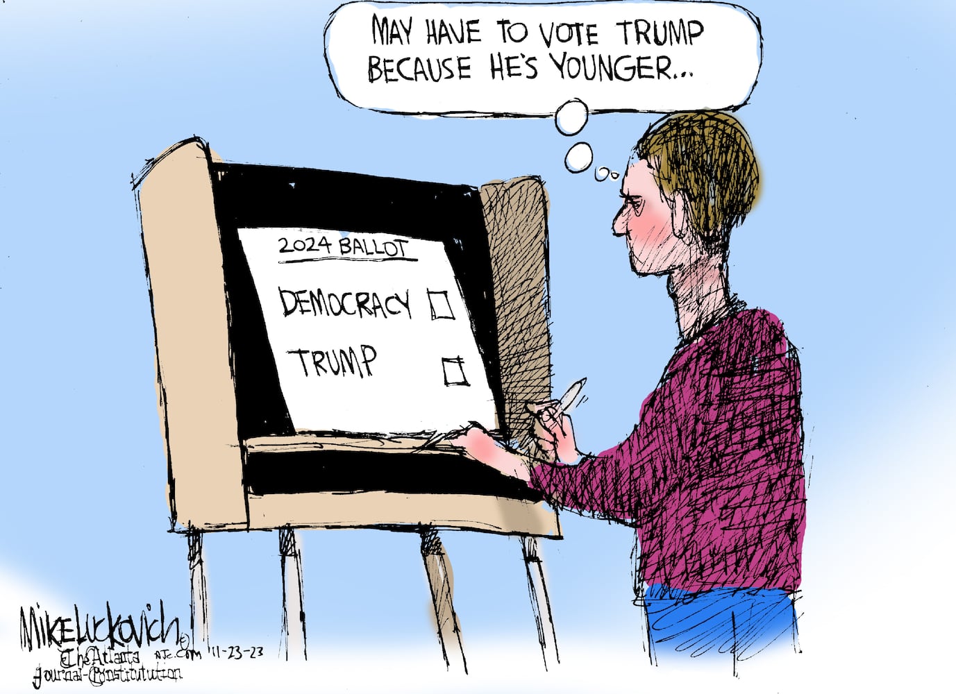 CARTOONS: Mike Luckovich, Nov. 26, 2023
