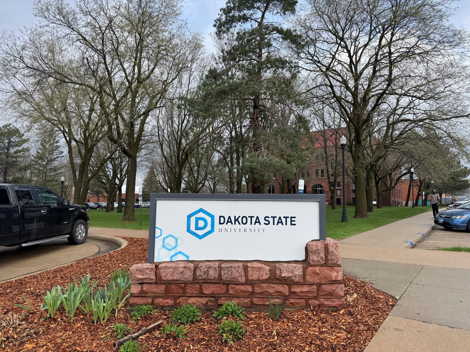 Dakota State University is home to nearly 4,000 students, shown on Monday, April 28, 2025, in Madison, S.D. (AP Photo/Sarah Raza)