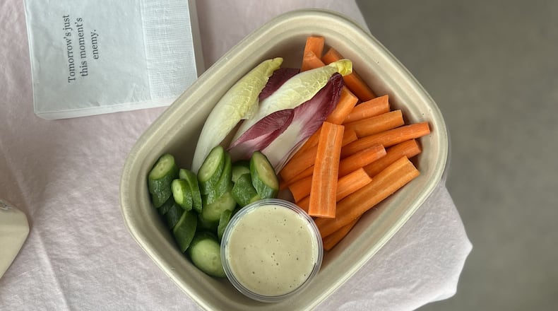 Vegetables and dip. CONTRIBUTED
