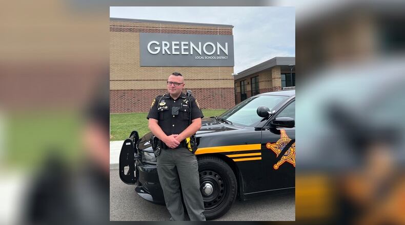Deputy Vaughn Apel is joining the Greenon Local School District as its school resource officer. Photo provided.
