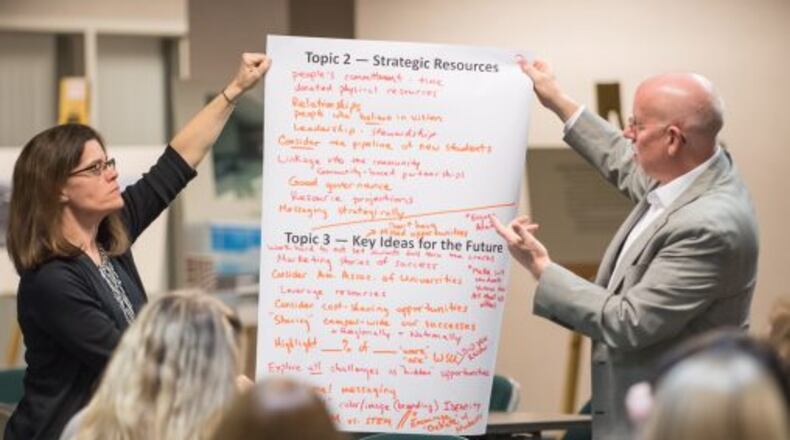 After the summit, participants will work in groups to refine the goals in the strategic plan, develop action items for each goal and create metrics to measure each goals. Photo provided.