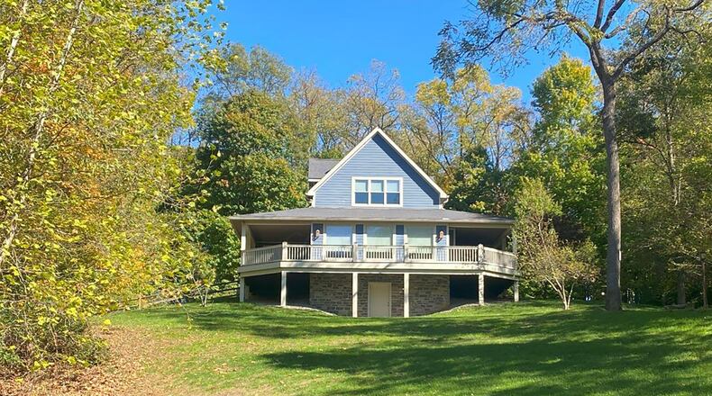 The home has two entrances as well as a walk out basement level.
