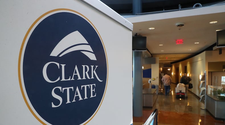 Clark State College will return to regular operations starting June 1. BILL LACKEY/STAFF