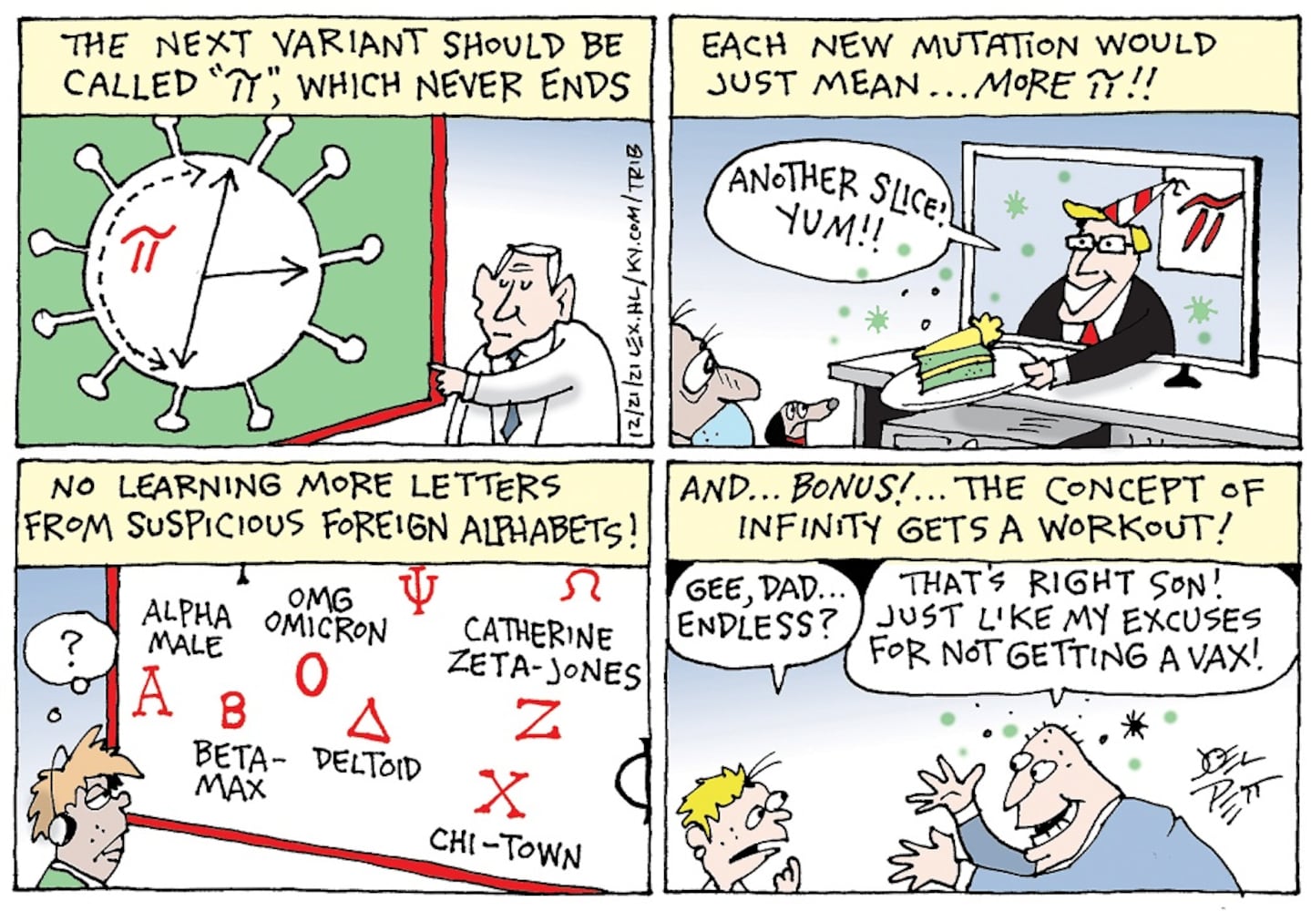 WEEK IN CARTOONS: Omicron Christmas, Joe Manchin and more